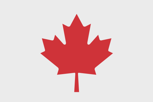 Red Canadian maple leaf icon