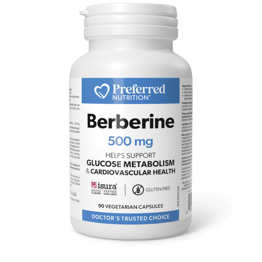 Berberine 500mg Vegetarian Capsules, Preferred Nutrition®|hi-res|PN0423