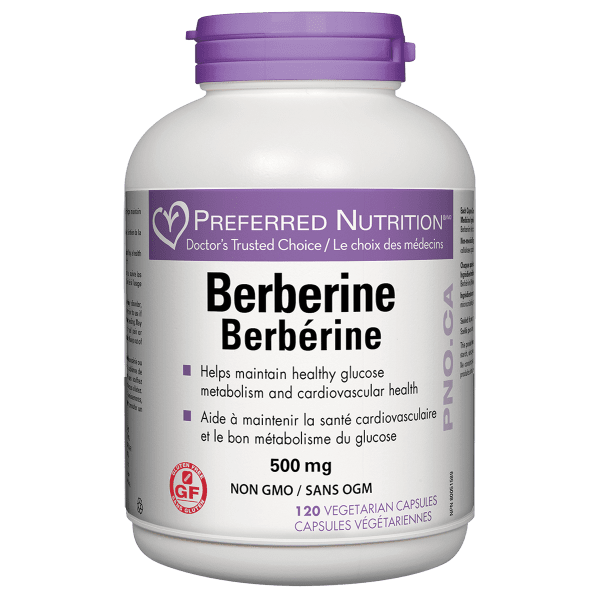 Berberine 500mg Vegetarian Capsules, Preferred Nutrition®|PN0569