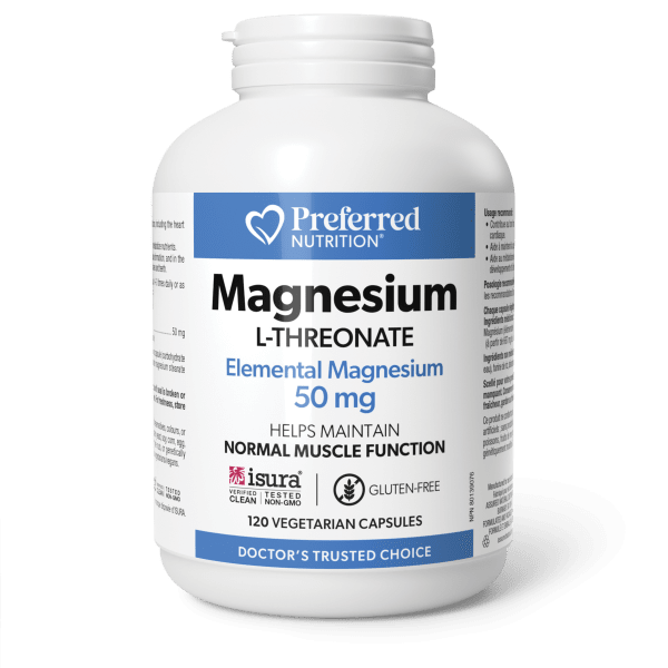 Magnesium L-Threonate 50 mg 120 Vegetarian Capsules, image-hi-res
