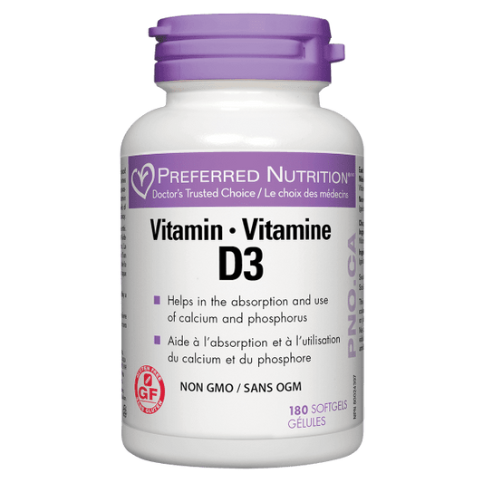 Vitamin D3 1000 IU Softgels, Preferred Nutrition®|hi-res|PN0518