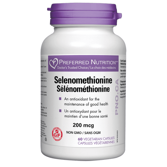 Selenomethionine 200 mcg Vegetarian Capsules, Preferred Nutrition®|hi-res|PN0199
