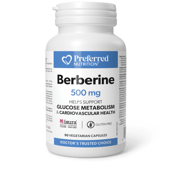 Berberine 500mg Vegetarian Capsules, Preferred Nutrition®|hi-res|PN0423