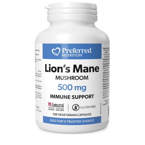 Lion's Mane Mushroom  500 mg  120 Vegetarian Capsules, image-hi-res