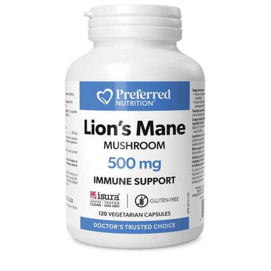 Lion's Mane Mushroom  500 mg  120 Vegetarian Capsules, image-hi-res
