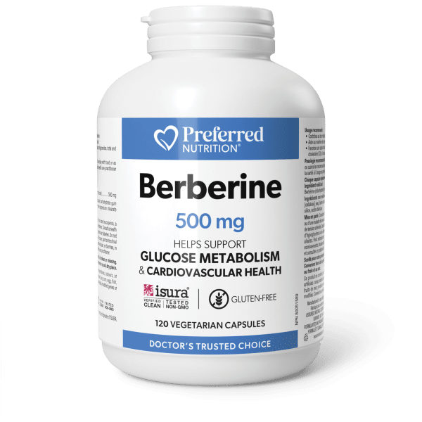 Berberine 500mg Vegetarian Capsules, Preferred Nutrition®|hi-res|PN0569