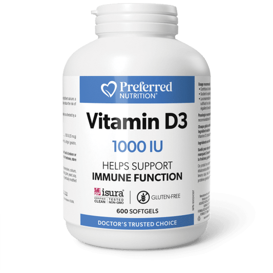 Vitamin D3 1000 IU Softgels, Preferred Nutrition®|hi-res|PN0642