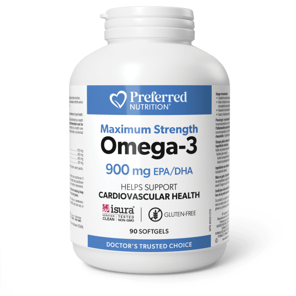 Omega-3 Maximum Strength 900 mg, Preferred Nutrition®|hi-res|PN0639