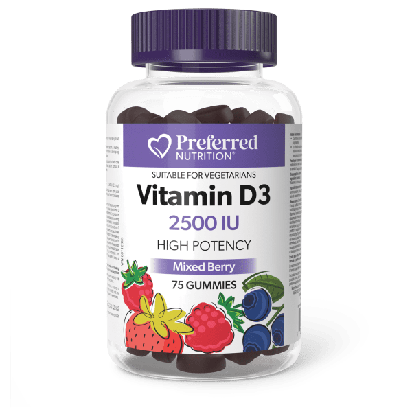 Vitamin D3 2500 IU Gummies, Preferred Nutrition®|hi-res|PN0627