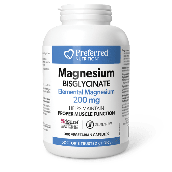 Magnesium Bisglycinate Vegetarian Capsules, Preferred Nutrition®|hi-res|PN0440