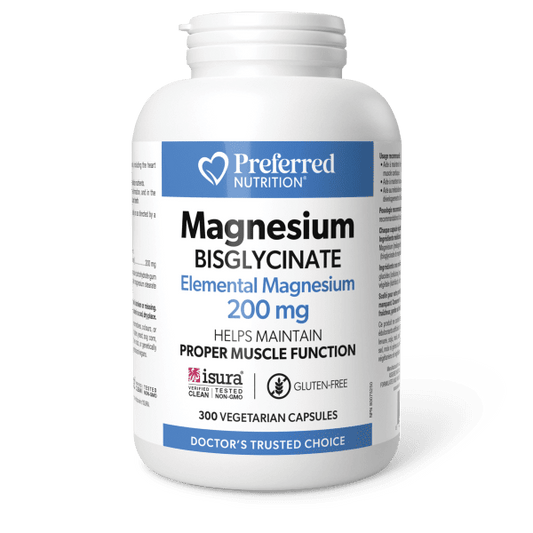 Magnesium Bisglycinate Vegetarian Capsules, Preferred Nutrition®|hi-res|PN0440