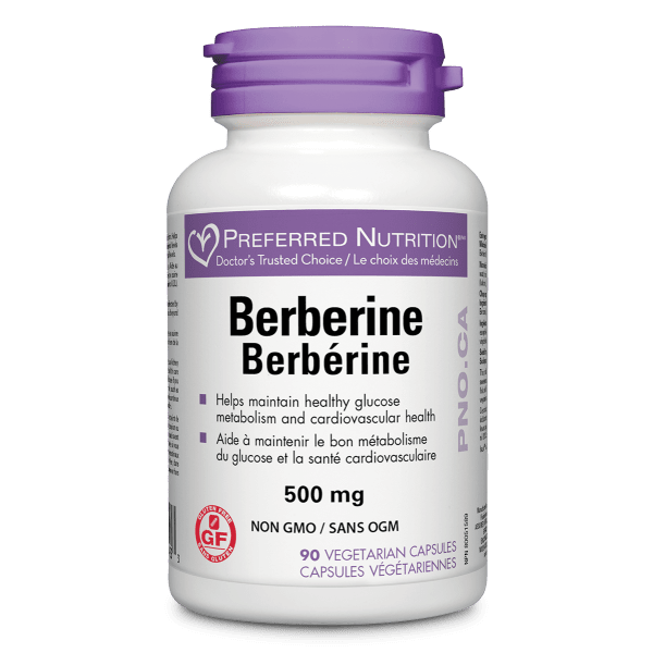 Berberine 500mg Vegetarian Capsules, Preferred Nutrition®|PN0423