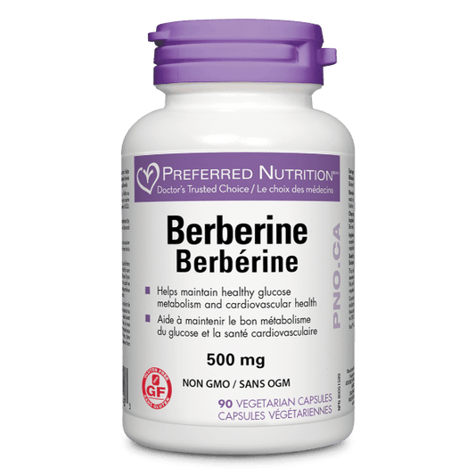 Berberine 500mg Vegetarian Capsules, Preferred Nutrition®|hi-res|PN0423