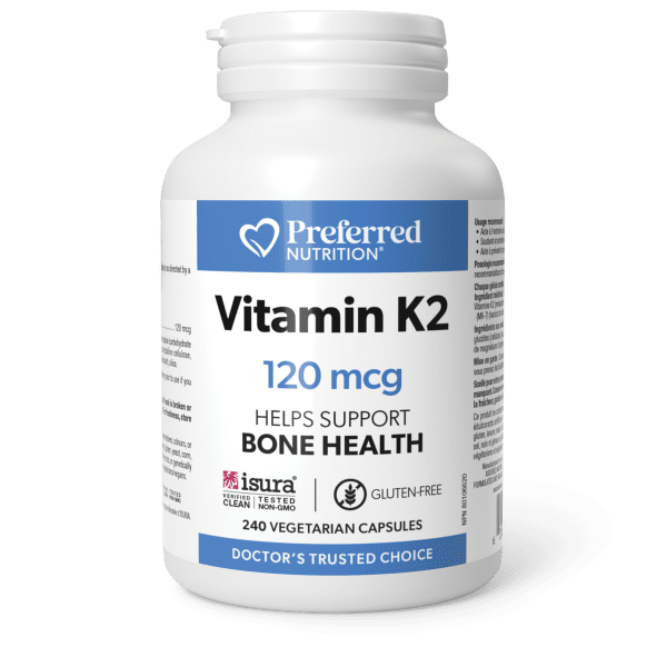 Vitamin K2 MK-7 120 mcg , Preferred Nutrition®|hi-res|PN0672