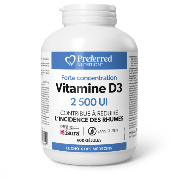 Vitamine D3 2 500 UI Glules - Hi-Res - PN0640