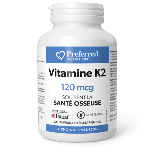 Vitamine K2 MK-7 120 mcg Capsules vgtariennes - Hi-Res - PN0672