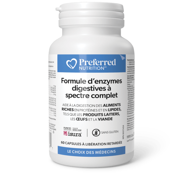 Formule denzymes digestives  spectre complet - Hi-Res - PN0696