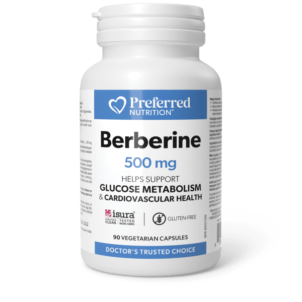 Berberine 500mg Vegetarian Capsules - Hi-Res - PN0423