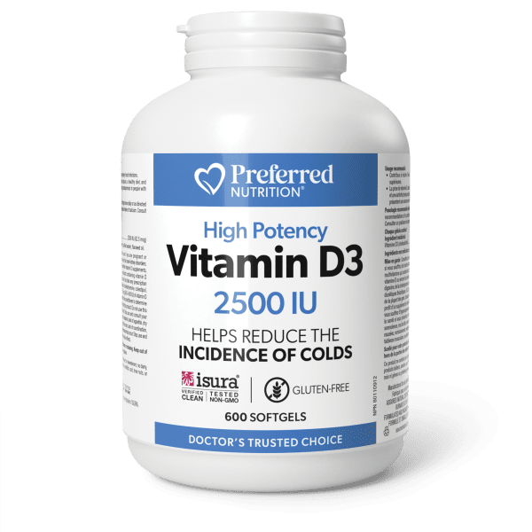 Vitamin D3 2500 IU Softgel - Hi-Res - PN0640