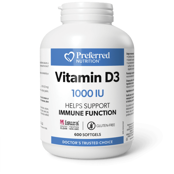 Vitamin D3 1000 IU Softgels - Hi-Res - PN0642